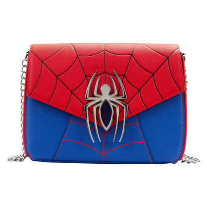 LOUNGEFLY MARVEL SPIDER-MAN COLOR BLOCK CROSSBODY BAG