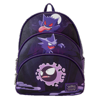 LOUNGEFLY POKEMON GENGAR EVO TRIPLE POCKET BACKPACK (usagé)