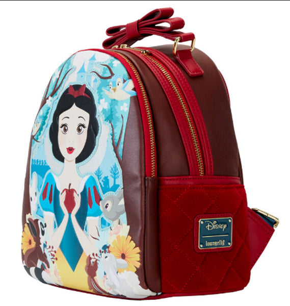 LOUNGEFLY DISNEY SNOW WHITE APPLE BACKPACK (usagé)