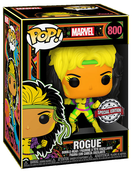 POP MARVEL ROGUE 800 BLACK LIGHT (usagé)