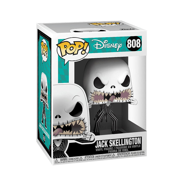 POP THE NIGHTMARE BEFORE CHRISTMAS JACK SKELLINGTON SCARY FACE 808 (usagé)