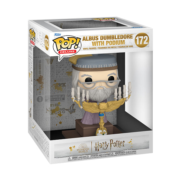 POP HARRY POTTER (DELUXE) ALBUS DUMBLEDORE WITH PODIUM 172