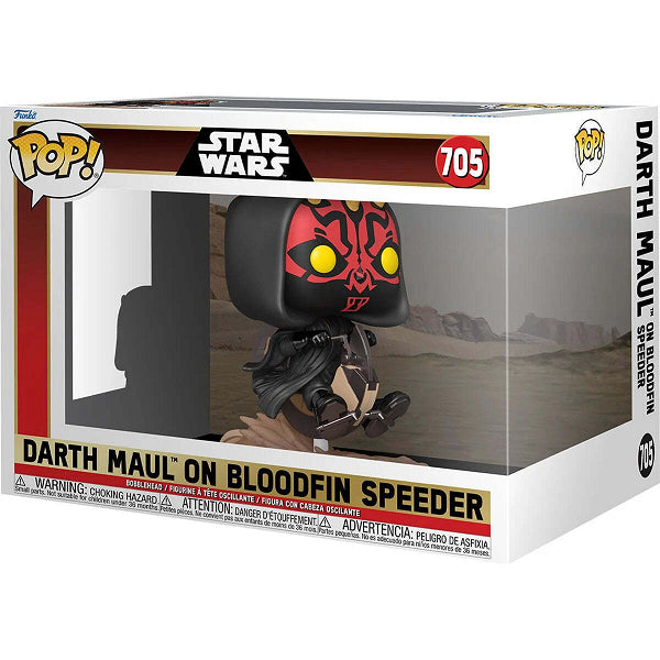 POP STAR WARS RIDES DELUXE DATRH MAUL ON BLOODFIN SPEEDER 705 (usagé)