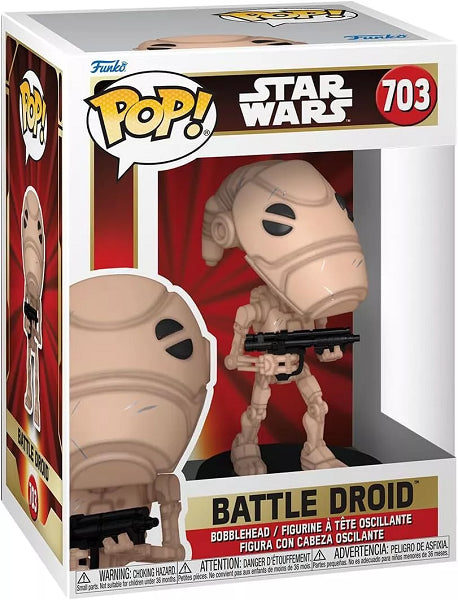 POP STAR WARS BATTLE DROID 703 (usagé)