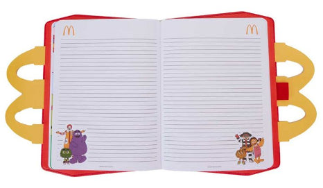 LOUNGEFLY MCDONALDS HAPPY MEAL LUNCHBOX NOTEBOOK (usagé)