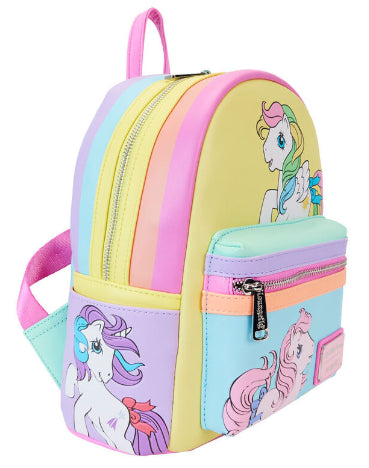 LOUNGEFLY MY LITTLE PONY CLASSIC COLOR BLOCK BACKPACK (usagé)
