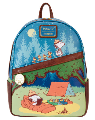 LOUNGEFLY PEANUTS BEAGLE SCOUTS 50TH ANNIVERSARY BACKPACK (usagé)