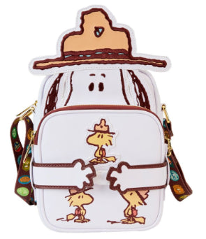 LOUNGEFLY PEANUTS BEAGLE SCOUTS CROSSBODY BAG (usagé)
