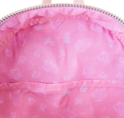 LOUNGEFLY SANRIO HELLO KITTY 50TH CLEAR & CUTE BACKPACK (usagé)