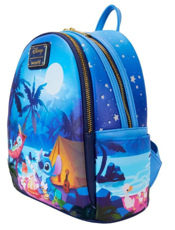 LOUNGEFLY DISNEY STITCH CAMPING CUTIES BACKPACK