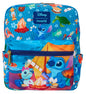 LOUNGEFLY DISNEY STITCH CAMPING CUTIES NYLON BACKPACK (usagé)