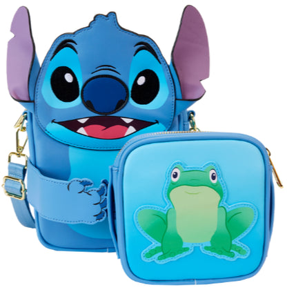 LOUNGEFLY DISNEY STITCH CAMPING CROSSBUDDIES BAG (usagé)