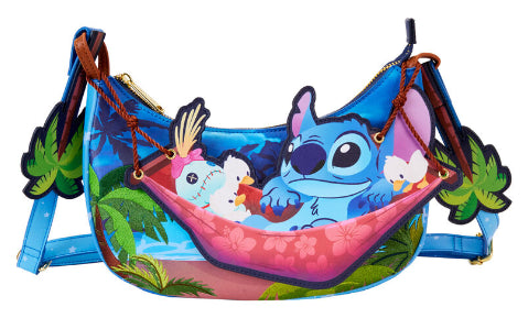 LOUNGEFLY DISNEY STITCH CAMPING CUTIES CROSSBODY