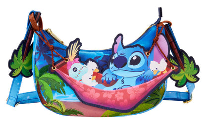 LOUNGEFLY DISNEY STITCH CAMPING CUTIES CROSSBODY (usagé)