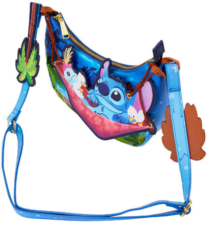 LOUNGEFLY DISNEY STITCH CAMPING CUTIES CROSSBODY (usagé)