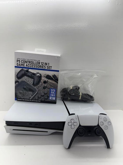 PLAYSTATION 5 SLIM DISC 1TB + 12 IN 1 ACCESSORIES (usagé)