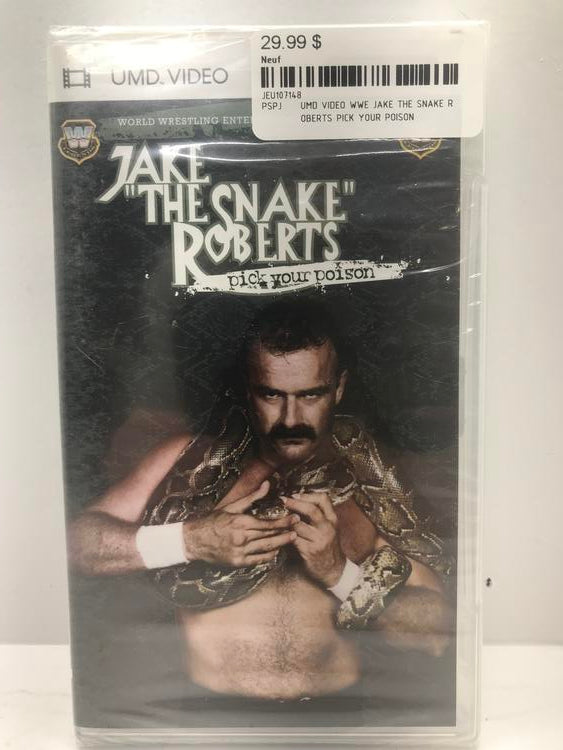 UMD VIDEO WWE JAKE THE SNAKE ROBERTS PICK YOUR POISON (BRAND NEW / SEALED) (usagé)