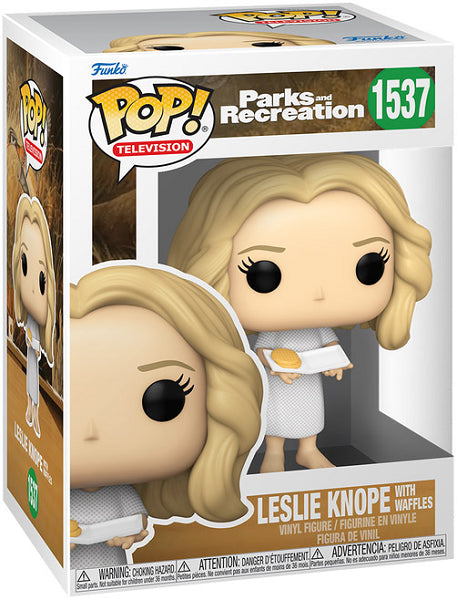 POP PARKS AND RECREATION LESLIE KNOPE WITH WAFFLES 1537 (usagé)