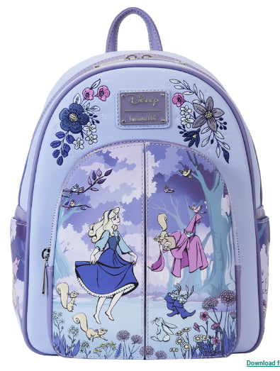 LOUNGEFLY DISNEY SLEEPING BEAUTY 65TH ANNIVERSARY BACKPACK (usagé)