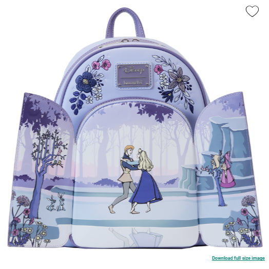 LOUNGEFLY DISNEY SLEEPING BEAUTY 65TH ANNIVERSARY BACKPACK (usagé)
