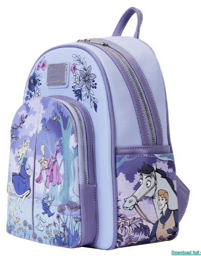 LOUNGEFLY DISNEY SLEEPING BEAUTY 65TH ANNIVERSARY BACKPACK (usagé)