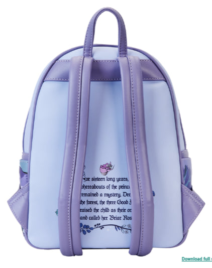 LOUNGEFLY DISNEY SLEEPING BEAUTY 65TH ANNIVERSARY BACKPACK (usagé)