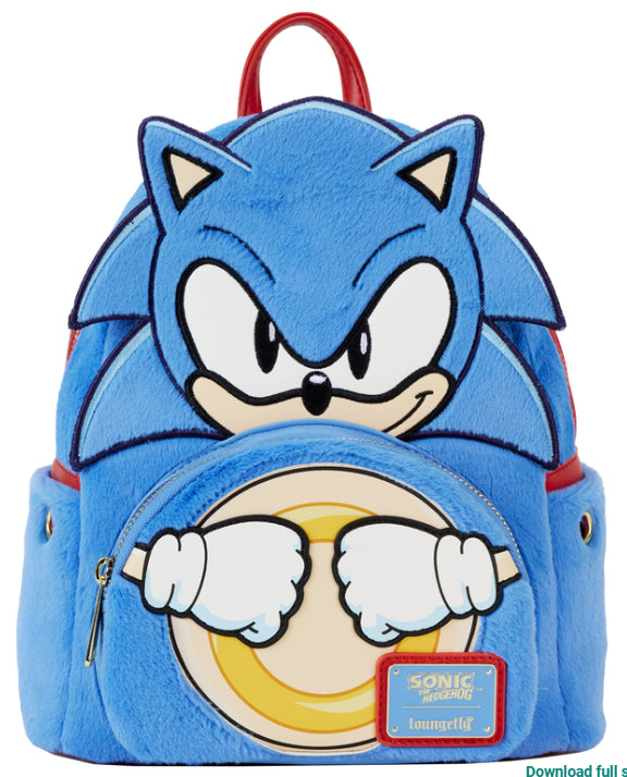 LOUNGEFLY SEGA SONIC COSPLAY BACKPACK (usagé)