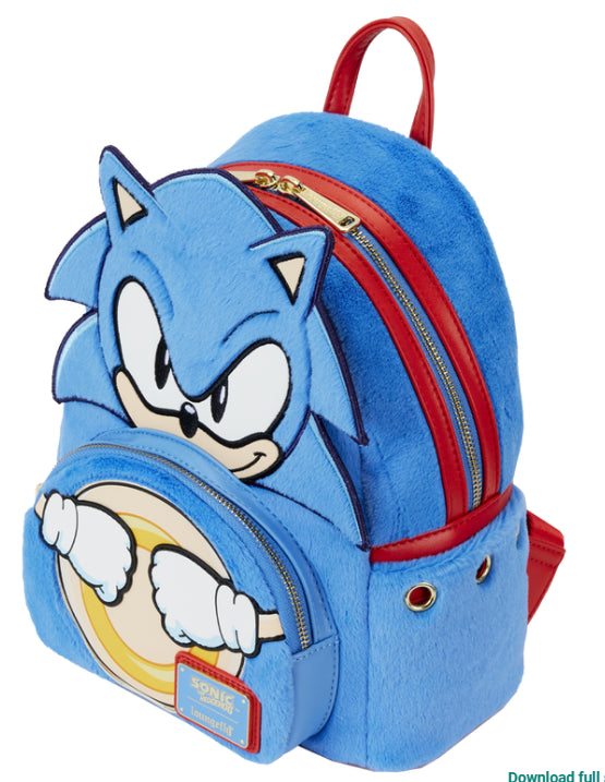 LOUNGEFLY SEGA SONIC COSPLAY BACKPACK (usagé)