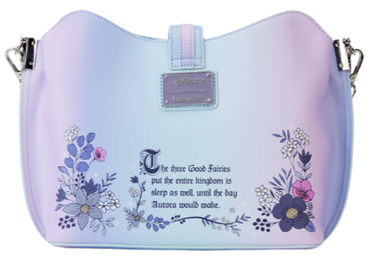 LOUNGEFLY DISNEY SLEEPING BEAUTY 65TH ANNIVERSARY CROSSBODY