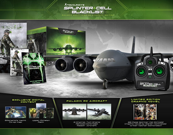 TOM CLANCY'S SPLINTER CELL BLACKLIST PALADIN AIRCRAFT EDITION (COMPLETE IN BOX)