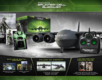 TOM CLANCY'S SPLINTER CELL BLACKLIST PALADIN AIRCRAFT EDITION (COMPLETE IN BOX)