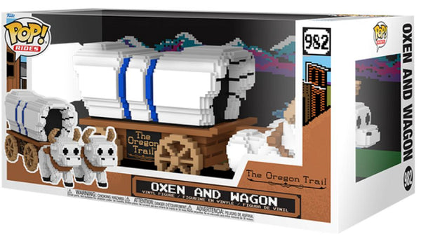 POP OREGON TRAIL RIDES OXEN AND WAGON 982 (usagé)