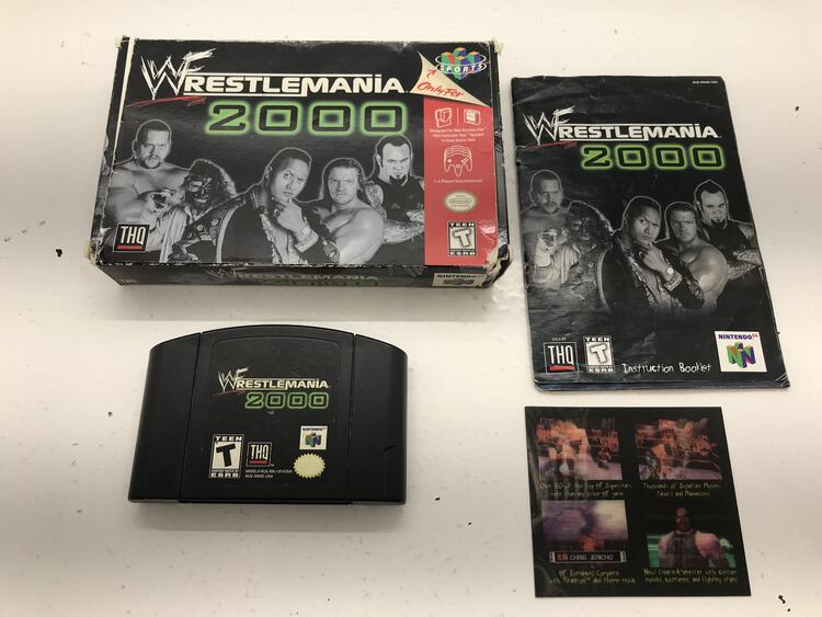 WWF WRESTLEMANIA 2000 (COMPLETE IN BOX + CARD) (usagé)