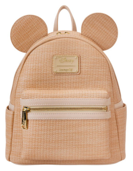 LOUNGEFLY DISNEY MICKEY STRAW COSPLAY MINI BACKPACK
