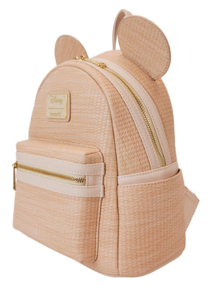 LOUNGEFLY DISNEY MICKEY STRAW COSPLAY MINI BACKPACK (usagé)