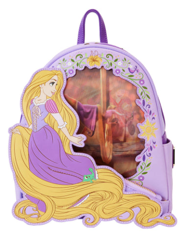 LOUNGEFLY DISNEY PRINCESS RAPUNZEL LENTICULAR MINI BACKPACK (usagé)