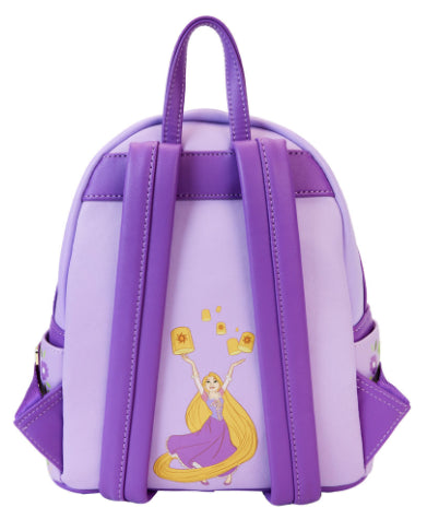 LOUNGEFLY DISNEY PRINCESS RAPUNZEL LENTICULAR MINI BACKPACK (usagé)