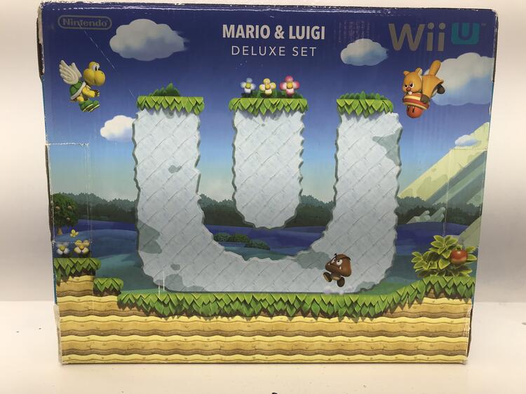 NINTENDO WIIU BLACK DELUXE MARIO & LUIGI EDITION