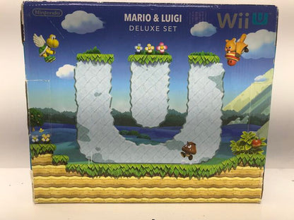 NINTENDO WIIU BLACK DELUXE MARIO & LUIGI EDITION