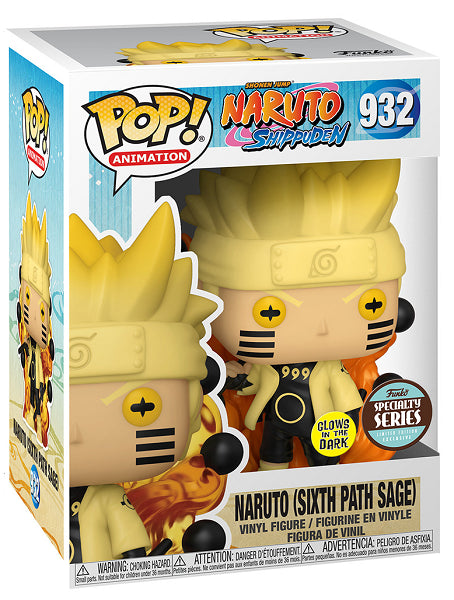POP NARUTO SIXTH PATH SAGE 932 GLOW IN THE DARK