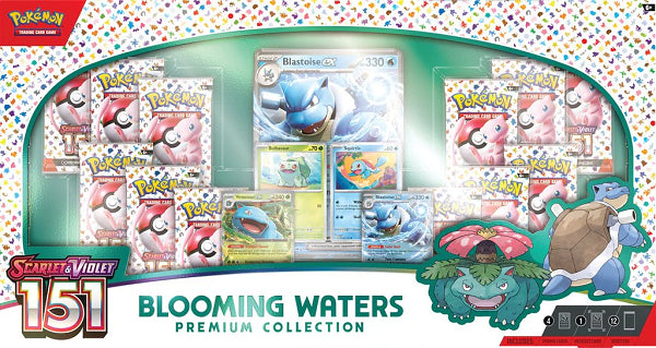 SCARLET & VIOLET 151 BLOOMING WATERS PREMIUM COLLECTION (POKEMON) (usagé)