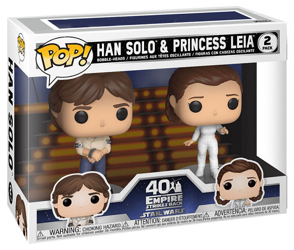 POP STAR WARS HAN SOLO & PRINCESS LEIA 2 PACK