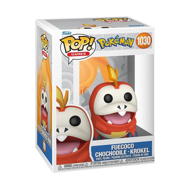 POP POKEMON FUECOCO CHOCHODILE - KROKEL 1030 (usagé)
