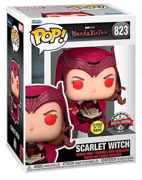 POP WANDA VISION SCARLET WITCH 823 (GLOWS IN THE DARK) (usagé)
