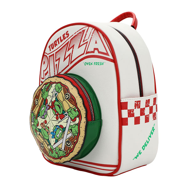 BIOWORLD TMNT TEENAGE MUTANT NINJA TURTLES PIZZA BOX MINI BACKPACK (usagé)