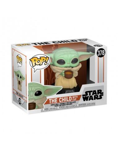 POP STAR WARS THE MANDOLARIAN THE CHILD WITH CUP 378 (usagé)