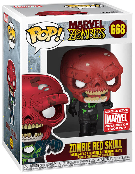 POP MARVEL ZOMBIES ZOMBIE RED SKULL 668
