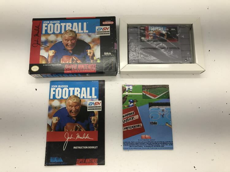 JOHN MADDEN FOOTBALL (COMPLETE IN BOX) (usagé)