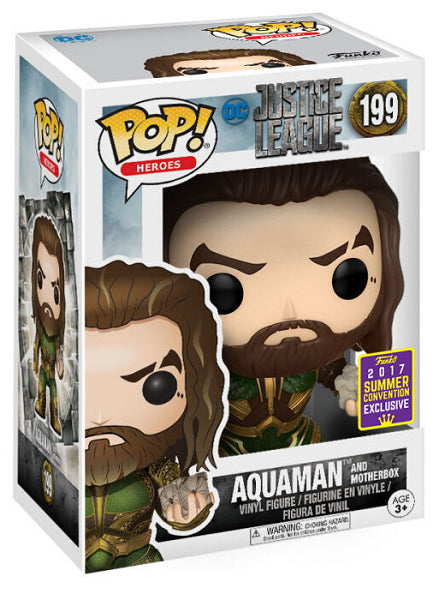 POP JUSTICE LEAGUE AQUAMAN AND MOTHERBOX 199