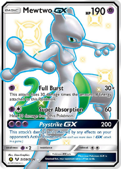 MEWTWO GX SV59/SV94 (POKEMON HIDDEN FATES) (usagé)